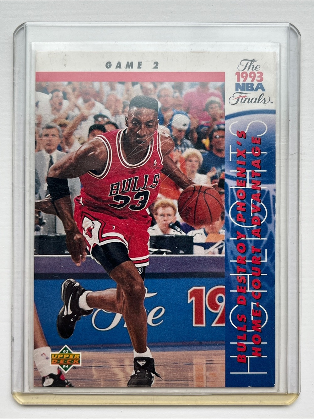 Scottie Pippen. 1993 Upper Deck NBA Finals. Game 2. Card #199.